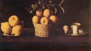 Francisco de Zurbaran Still Life with Lemons,Oranges and Rose